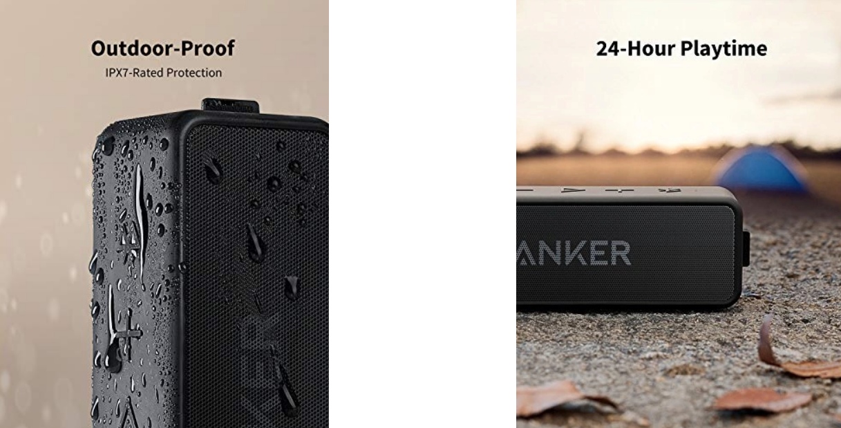 Soundbar Soundcore 2 - wodoodporny,  IPX7 , 24h odtwarzania